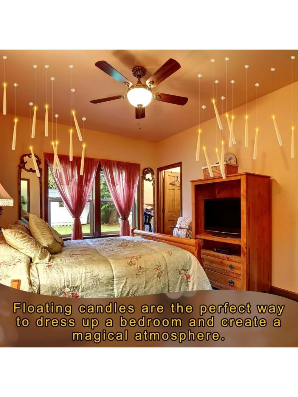 40 Pcs Flameless LED Candles Set with Remote - Halloween Party Decor & Ambiance